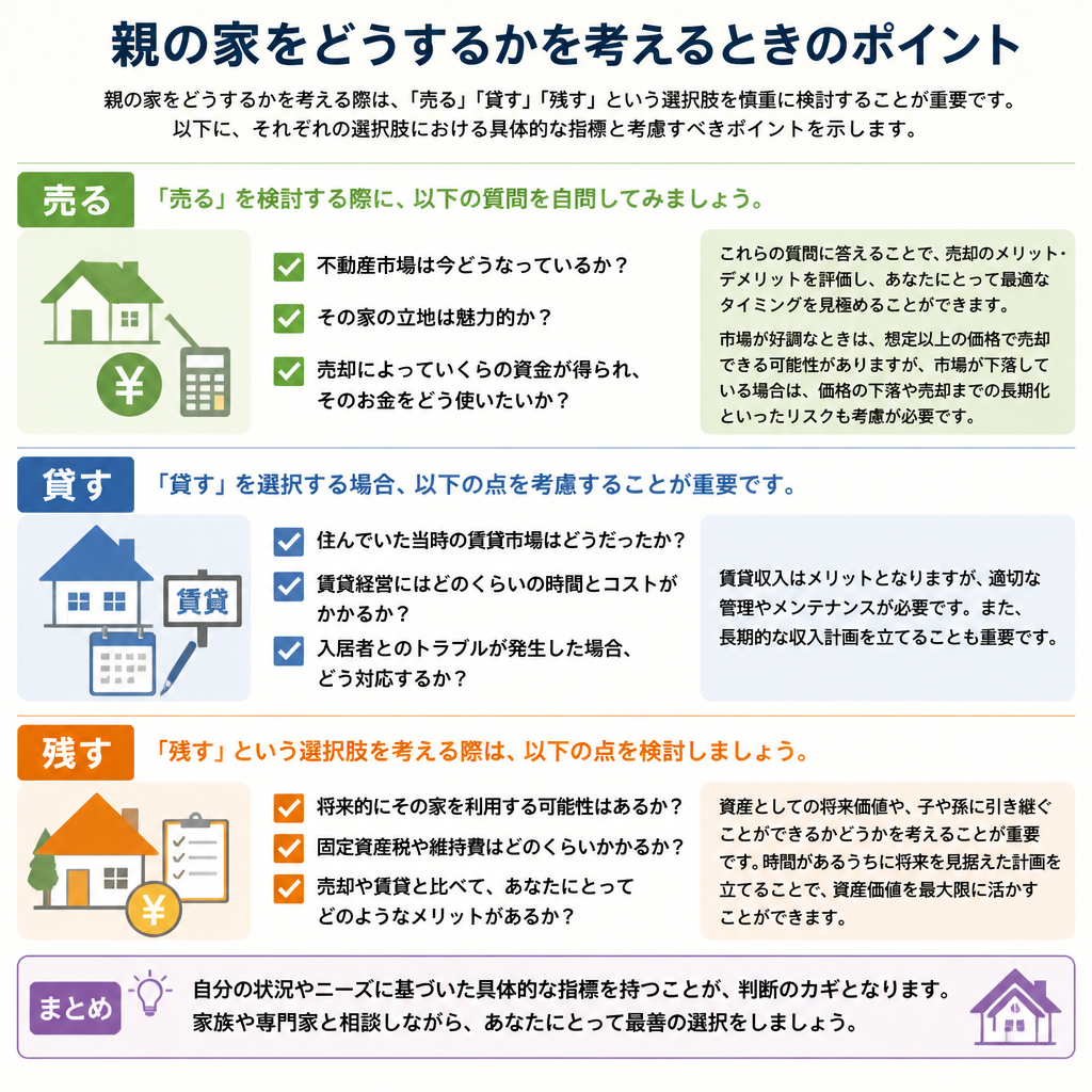 判断を助ける3つのポイント