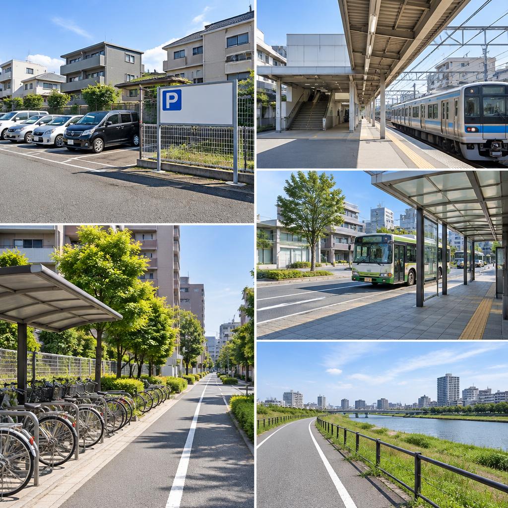 近隣駐車場や交通手段も調査して、暮らしの選択肢を提示