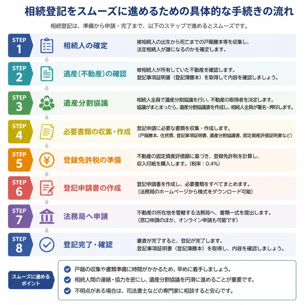 5. 相続登記の手続きの流れ