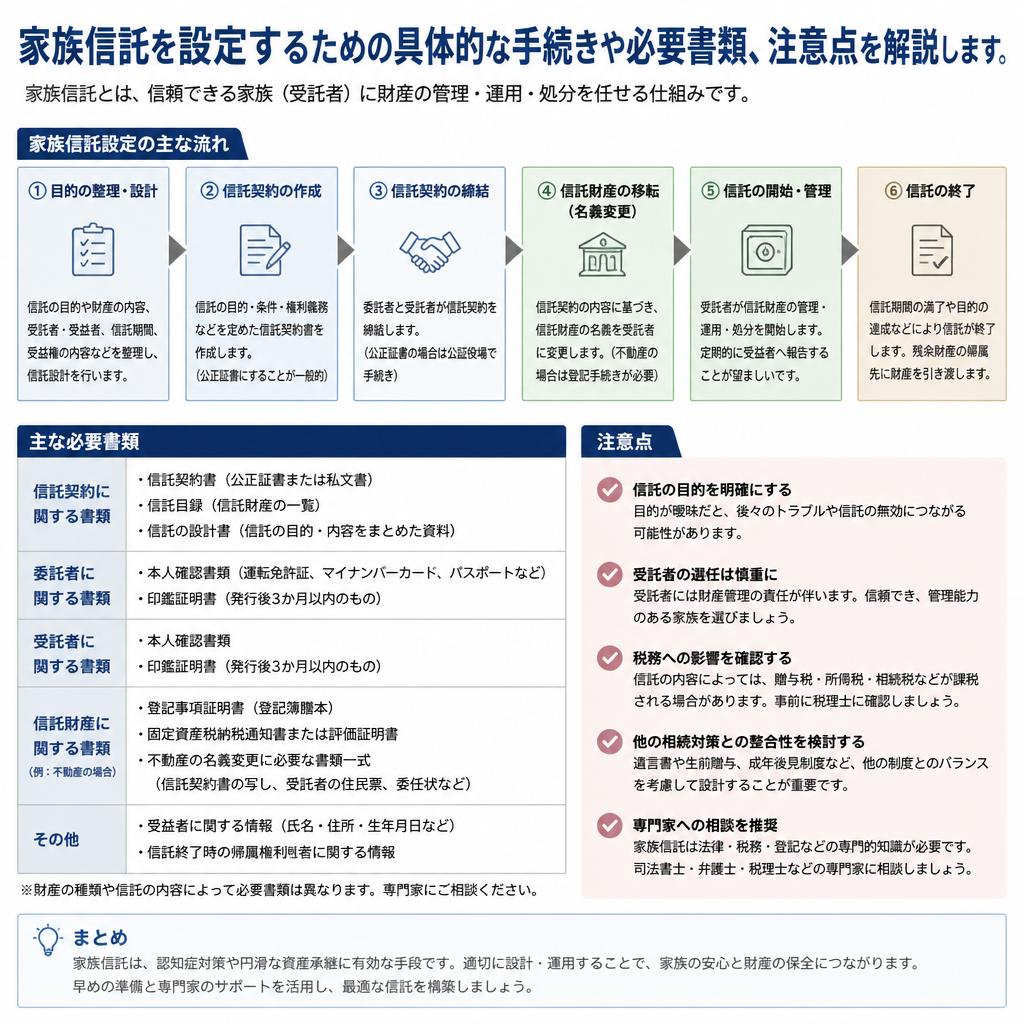 家族信託の手続きアプローチ