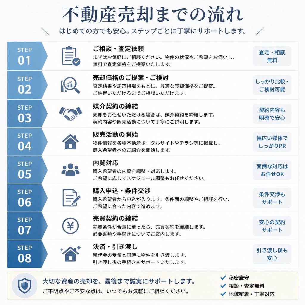 親の不動産を売却する手順