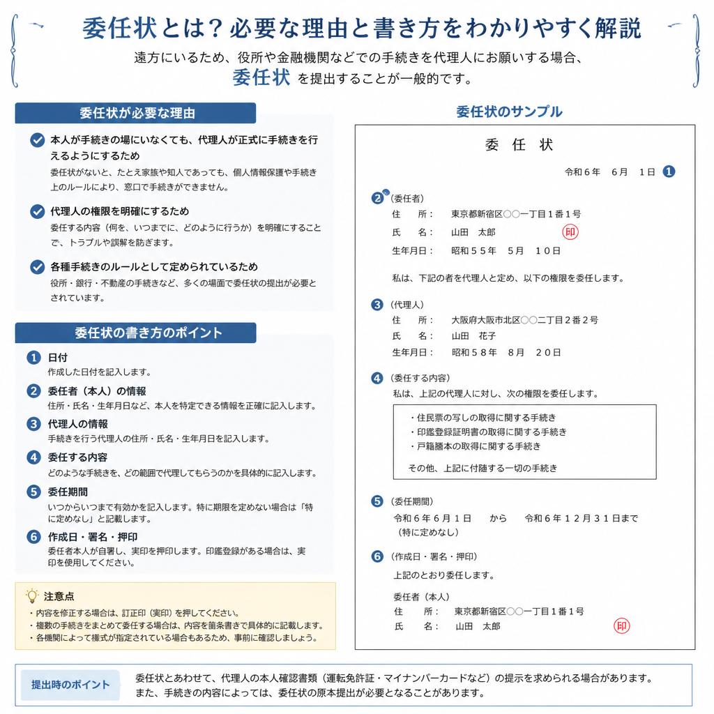 委任状の必要性と書き方