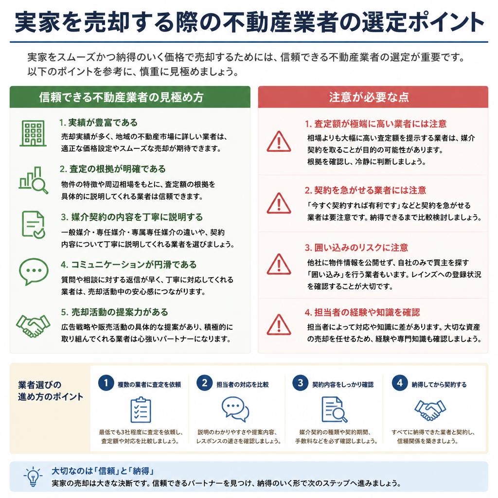 信頼できる不動産業者選びのポイント