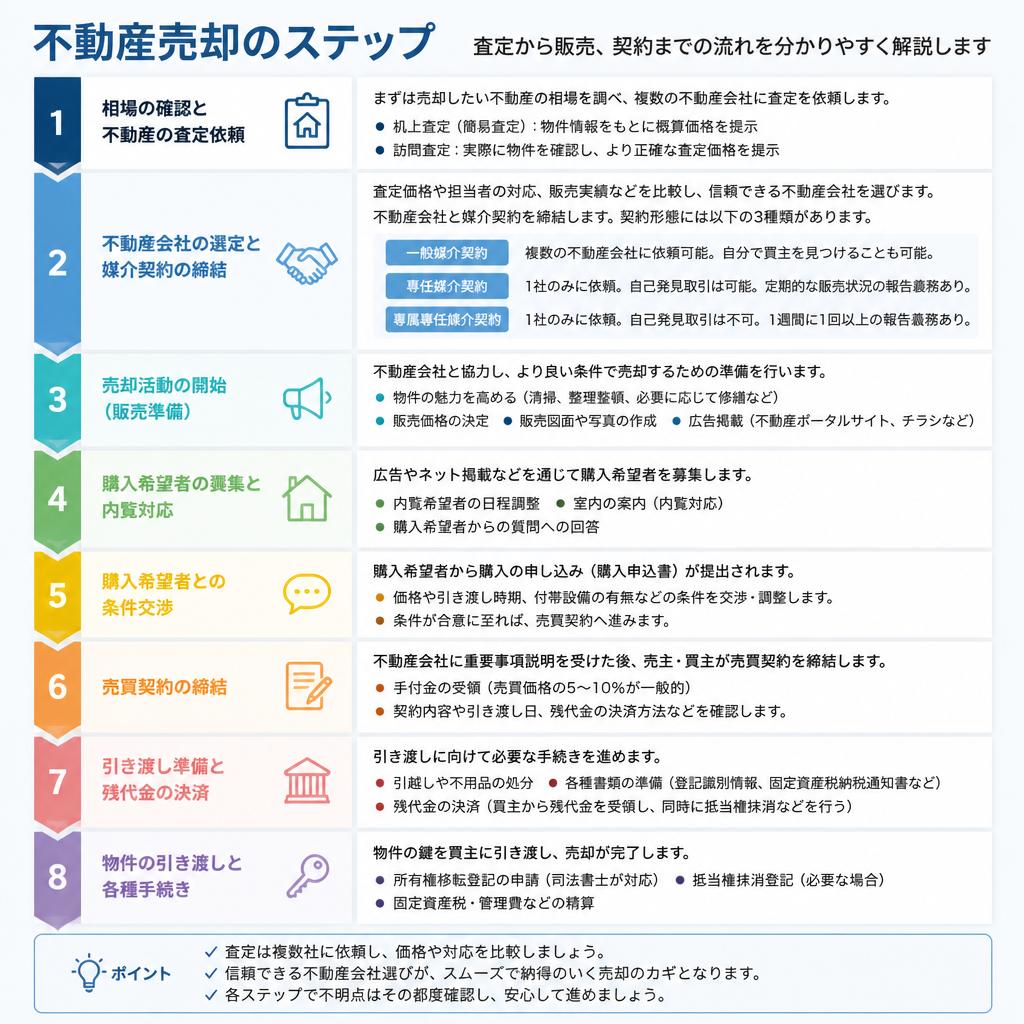 不動産売却の進め方