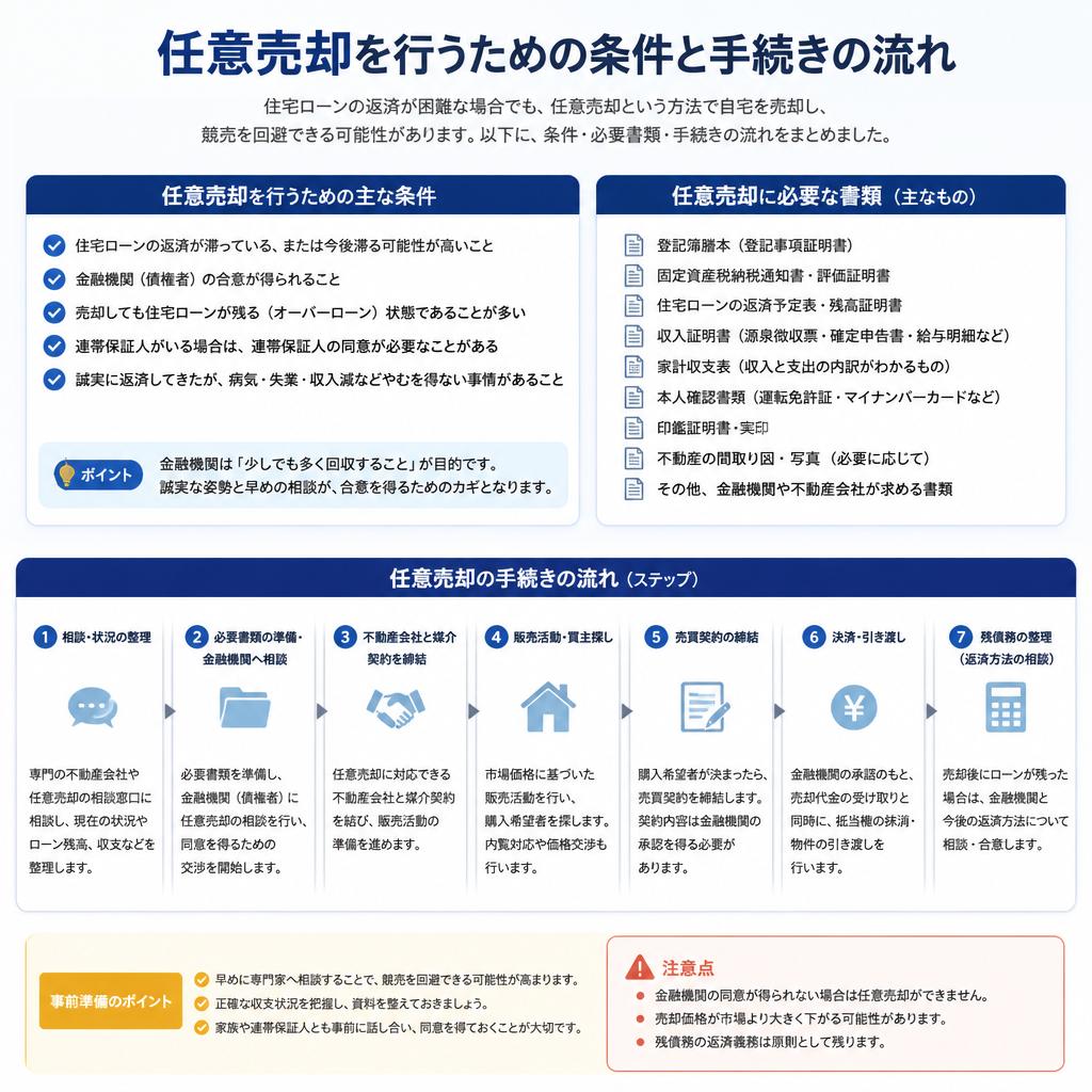 任意売却の条件と進め方