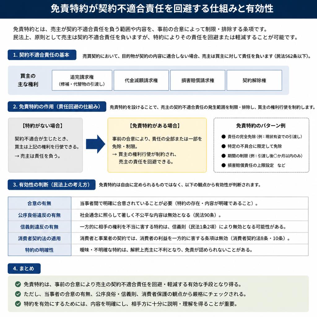 免責特約の有効性とは?