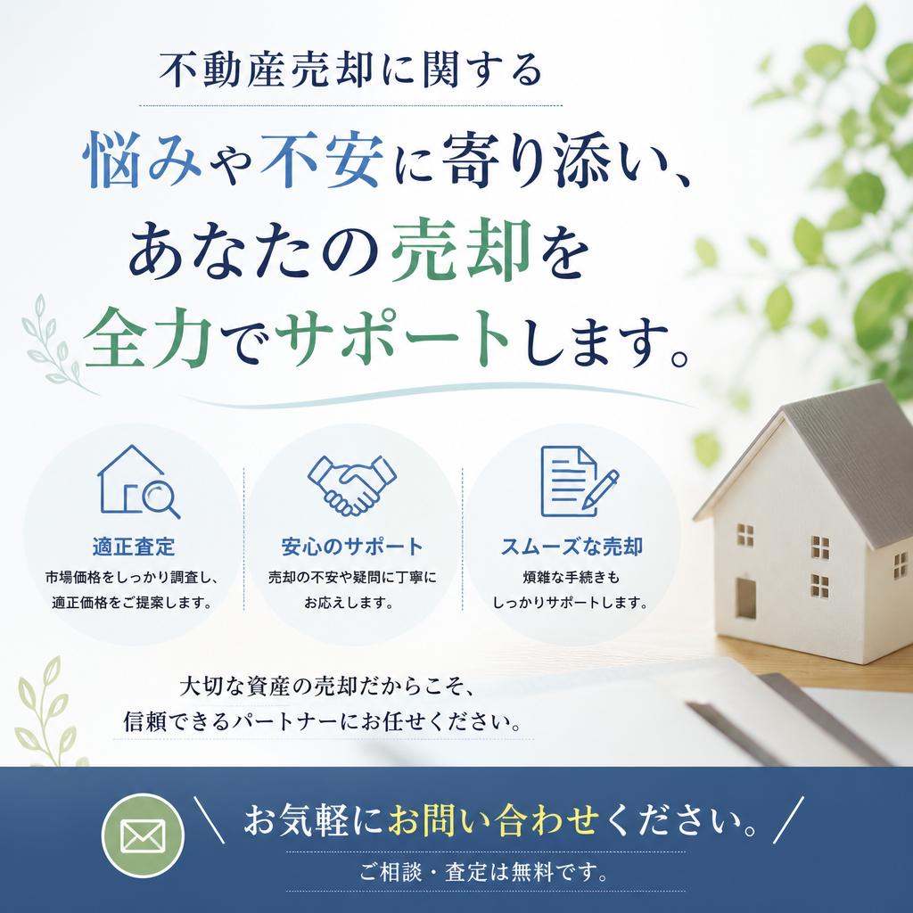 あなたの不動産売却をサポートします！