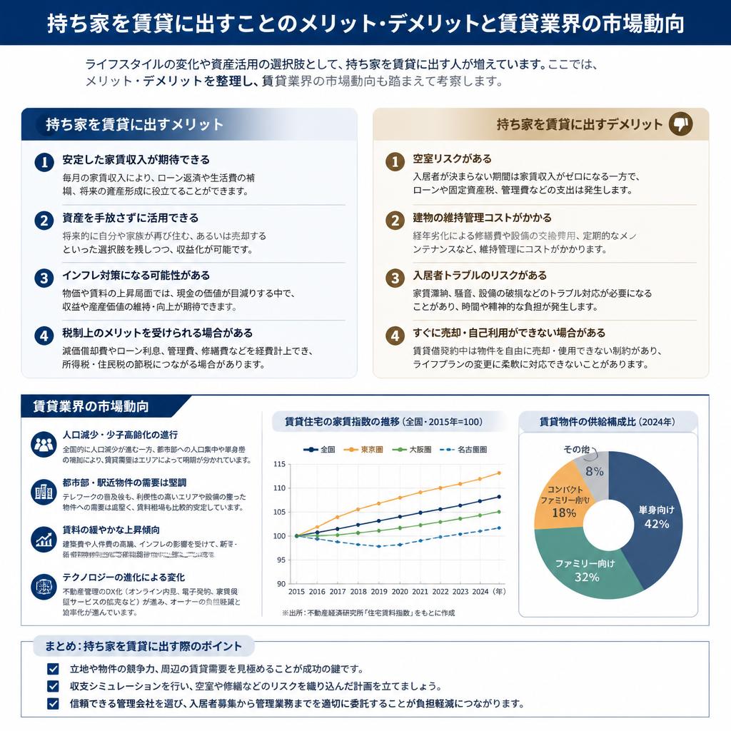 賃貸のメリットとデメリット