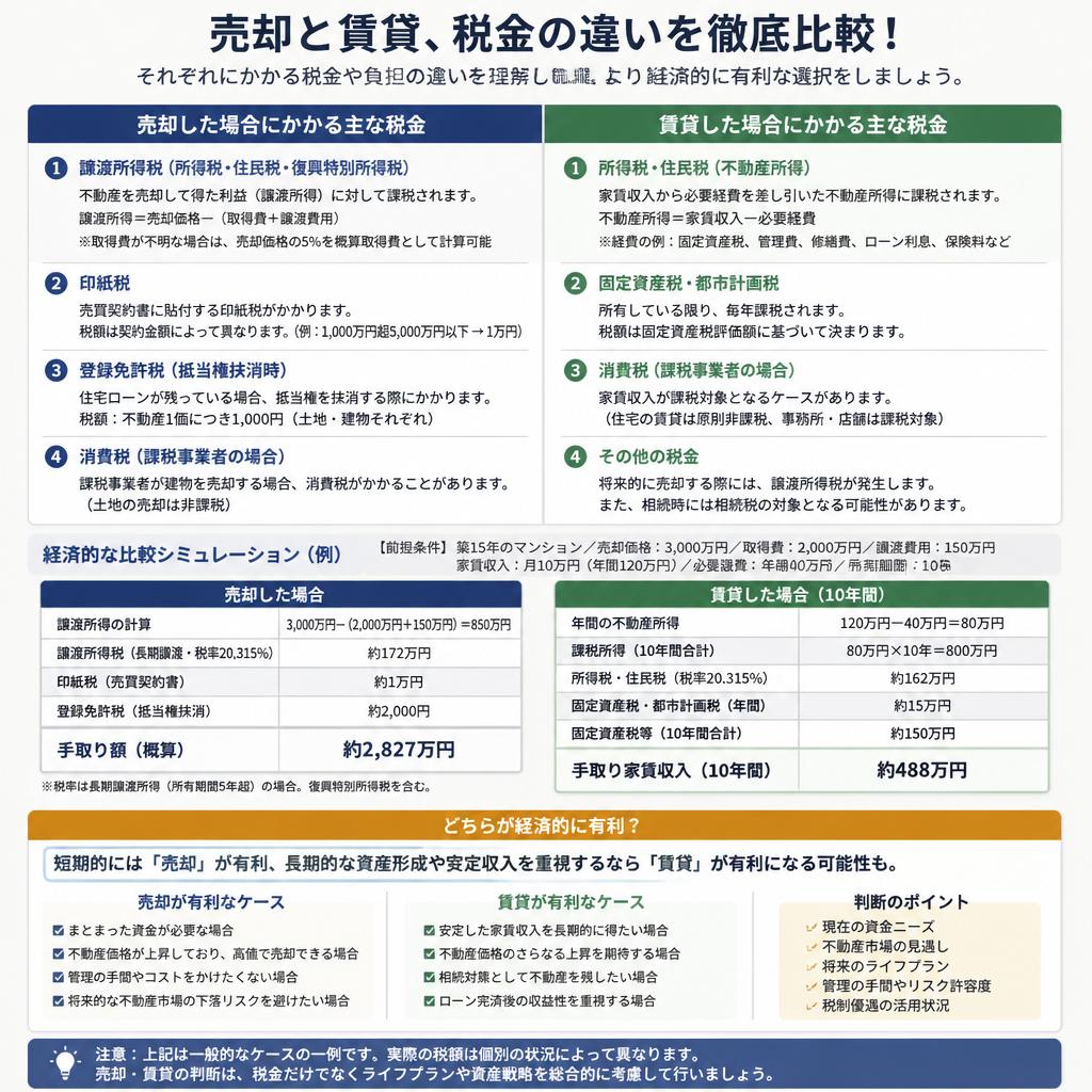 税金面の違いを徹底解説