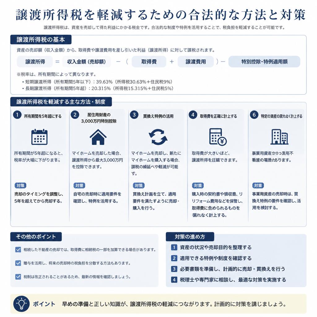 税金を軽減するための対策