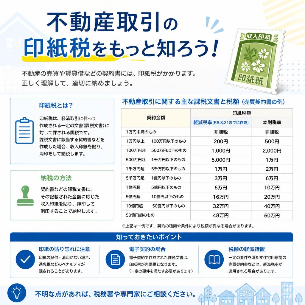 不動産取引の印紙税をもっと知ろう！