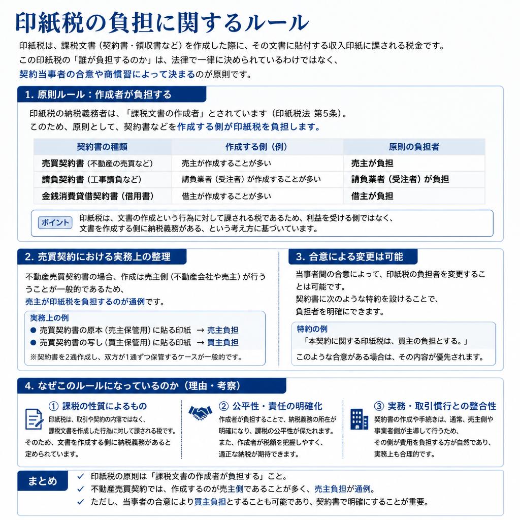 印紙税の負担ルール
