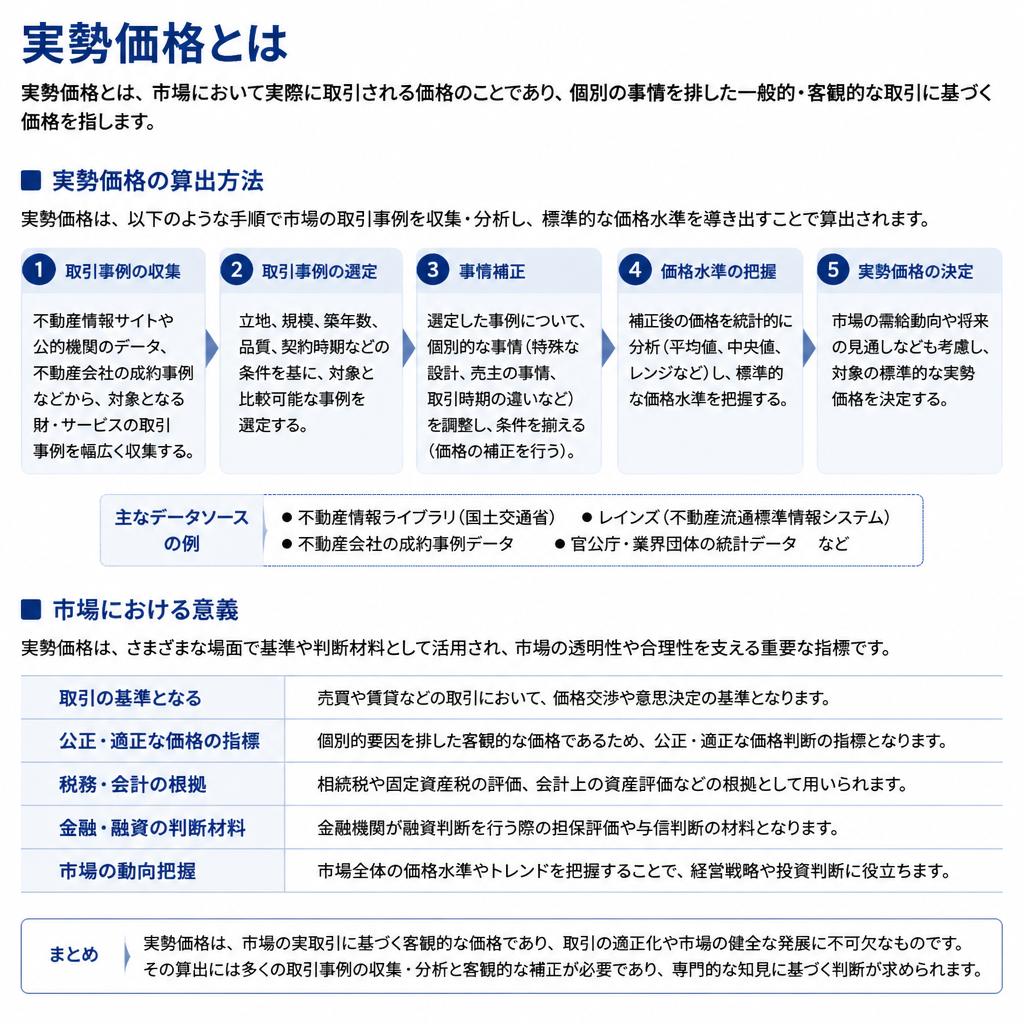 実勢価格の算出方法
