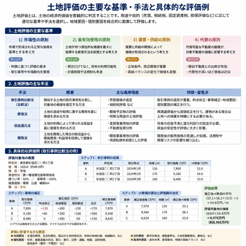 土地評価の基準と手法
