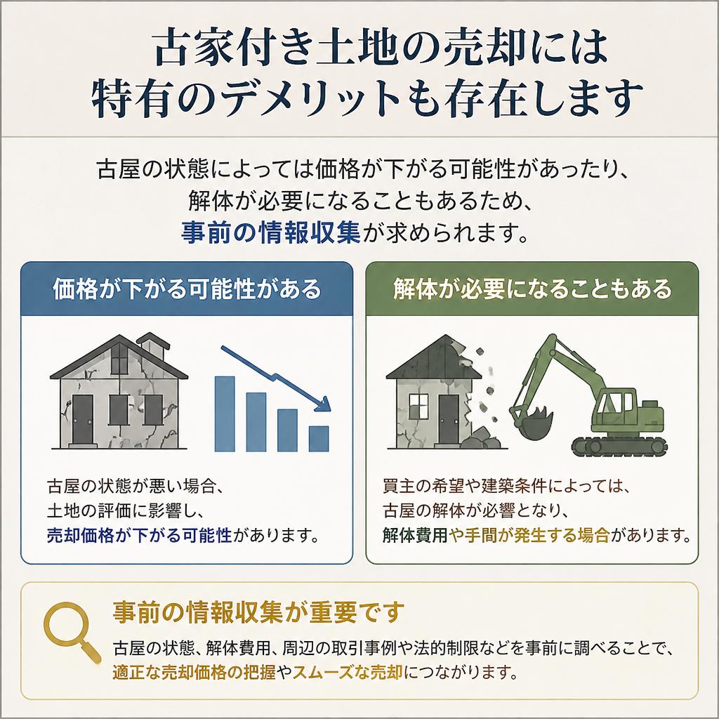 古家付き土地のデメリットを知ろう