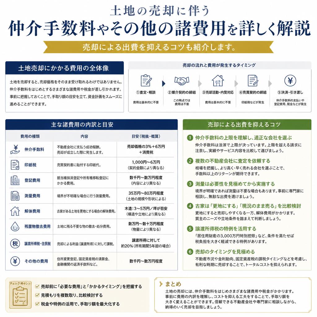 仲介手数料やその他の費用