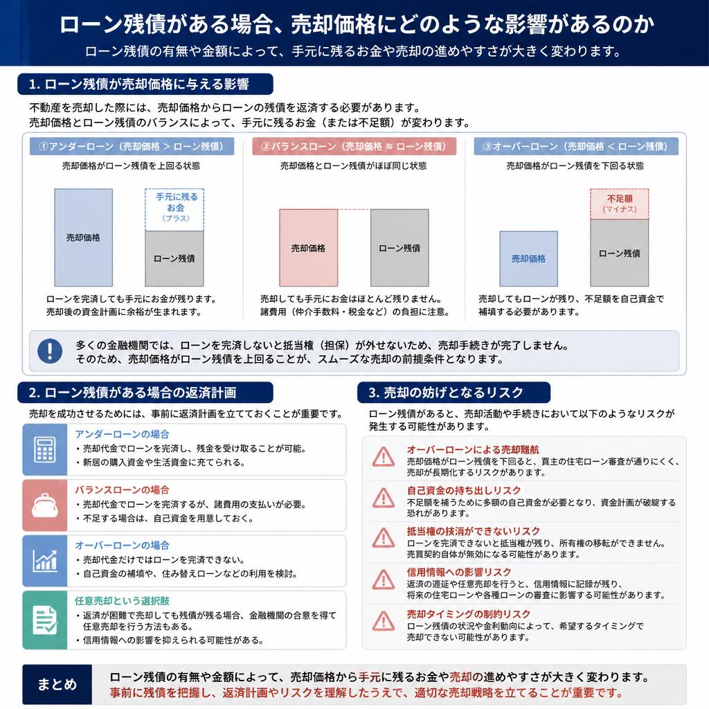 ローン残債が残っている場合の影響