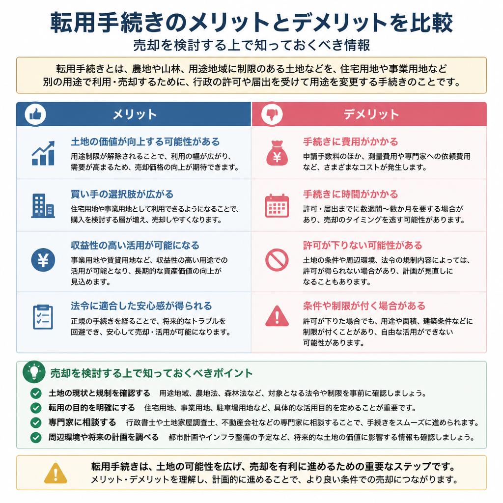 農地転用のメリットとデメリット
