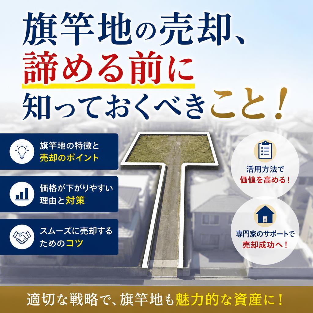 旗竿地の売却、諦める前に知っておくべきこと！