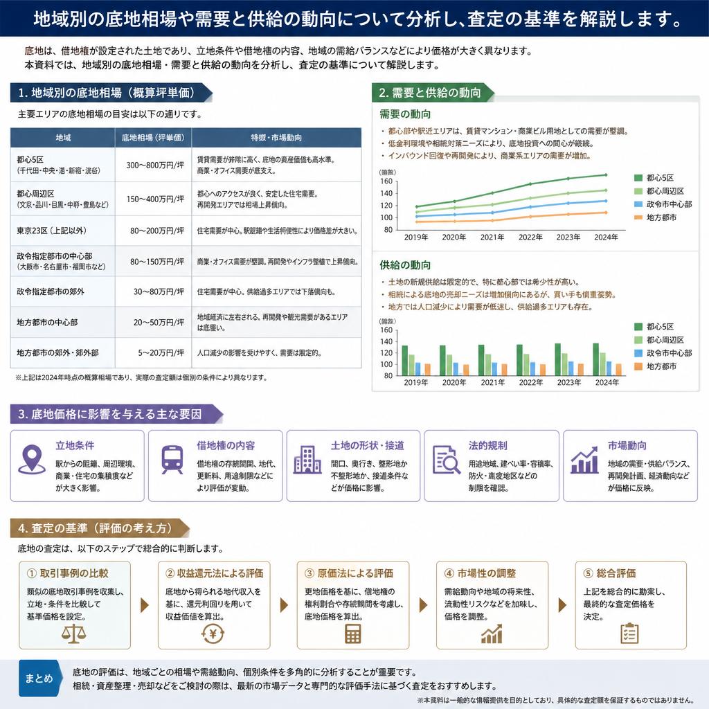 底地の相場を理解する