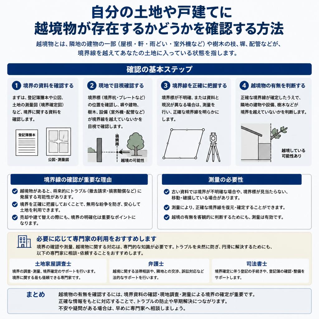 越境物の確認方法