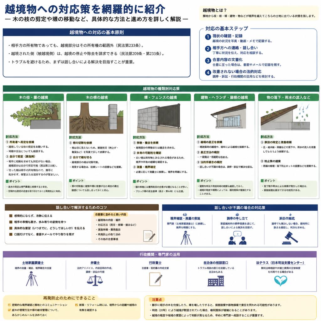 越境物の解決策一覧
