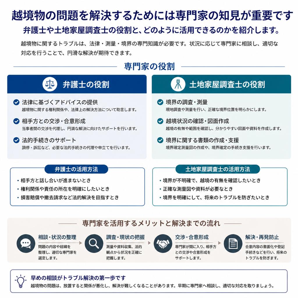 専門家の活用によるスムーズな解決