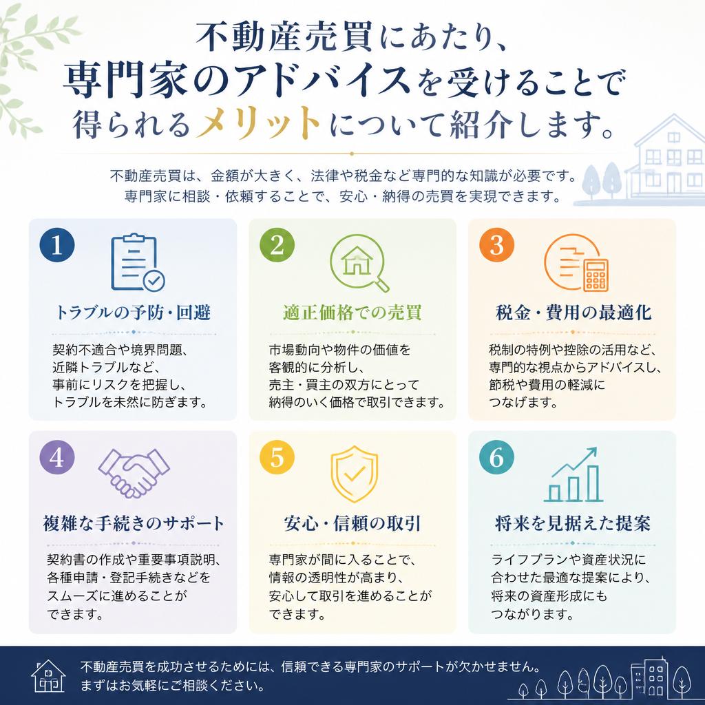 専門家に相談する利点