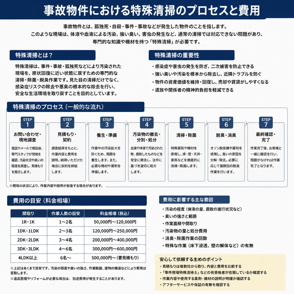 特殊清掃の必要性と費用