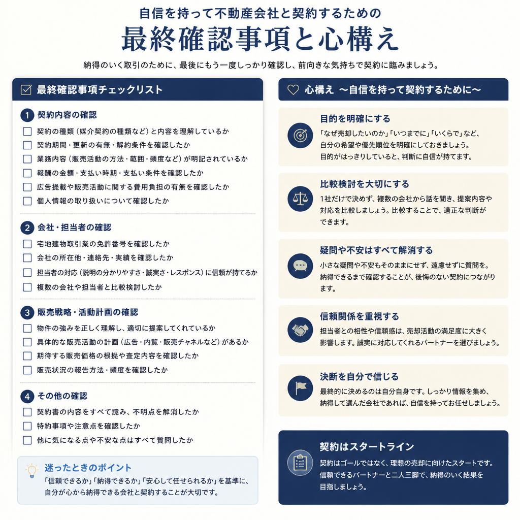 安心して選ぶための最後のステップ