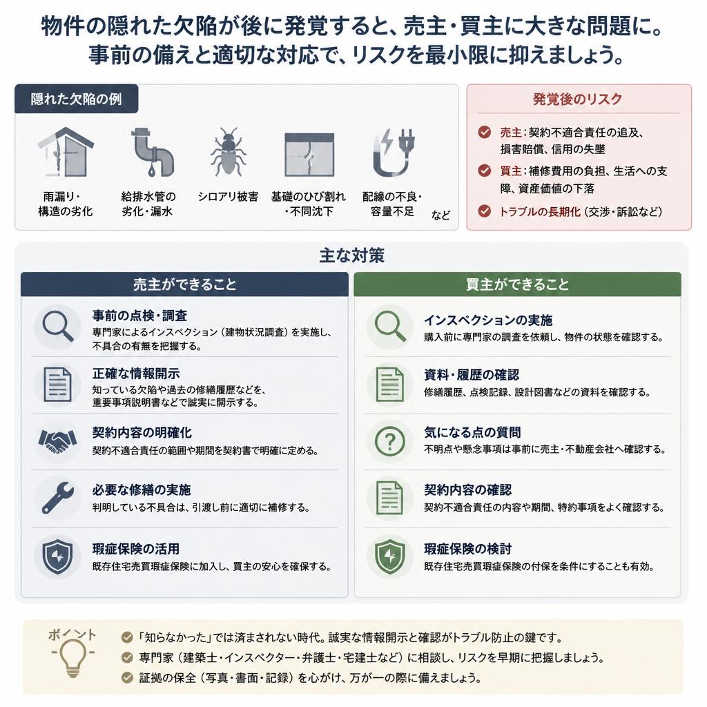トラブル事例3：隠れた瑕疵（欠陥）