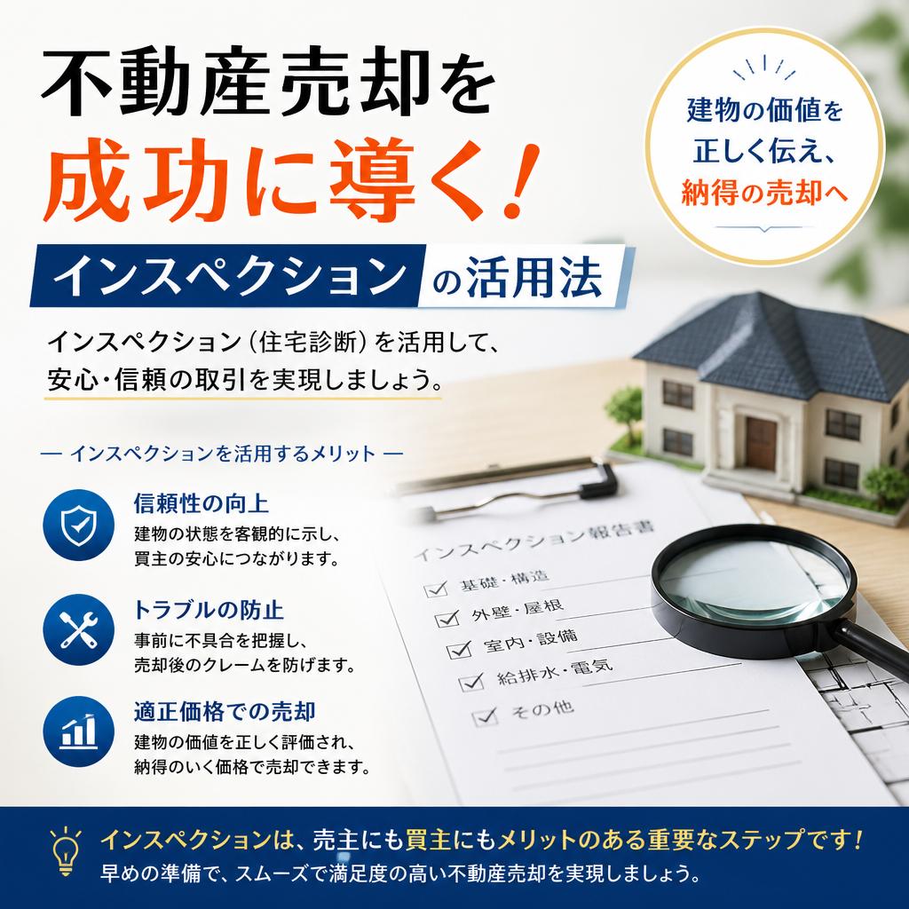 不動産売却を成功に導く！インスペクションの活用法