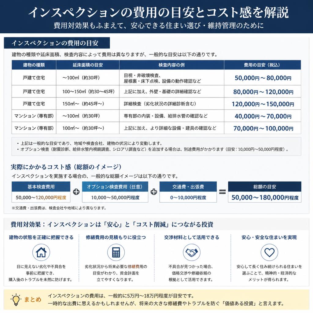 インスペクションの費用