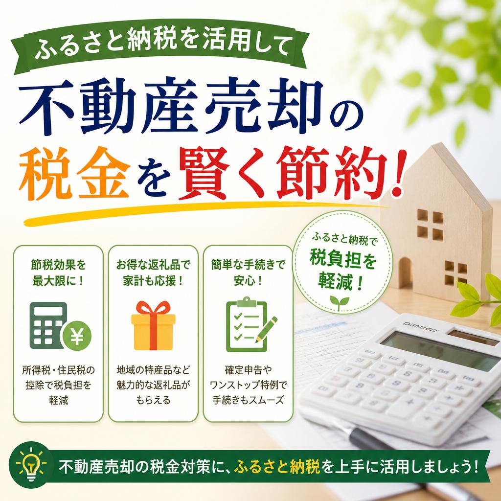 ふるさと納税を活用して不動産売却の税金を賢く節約！