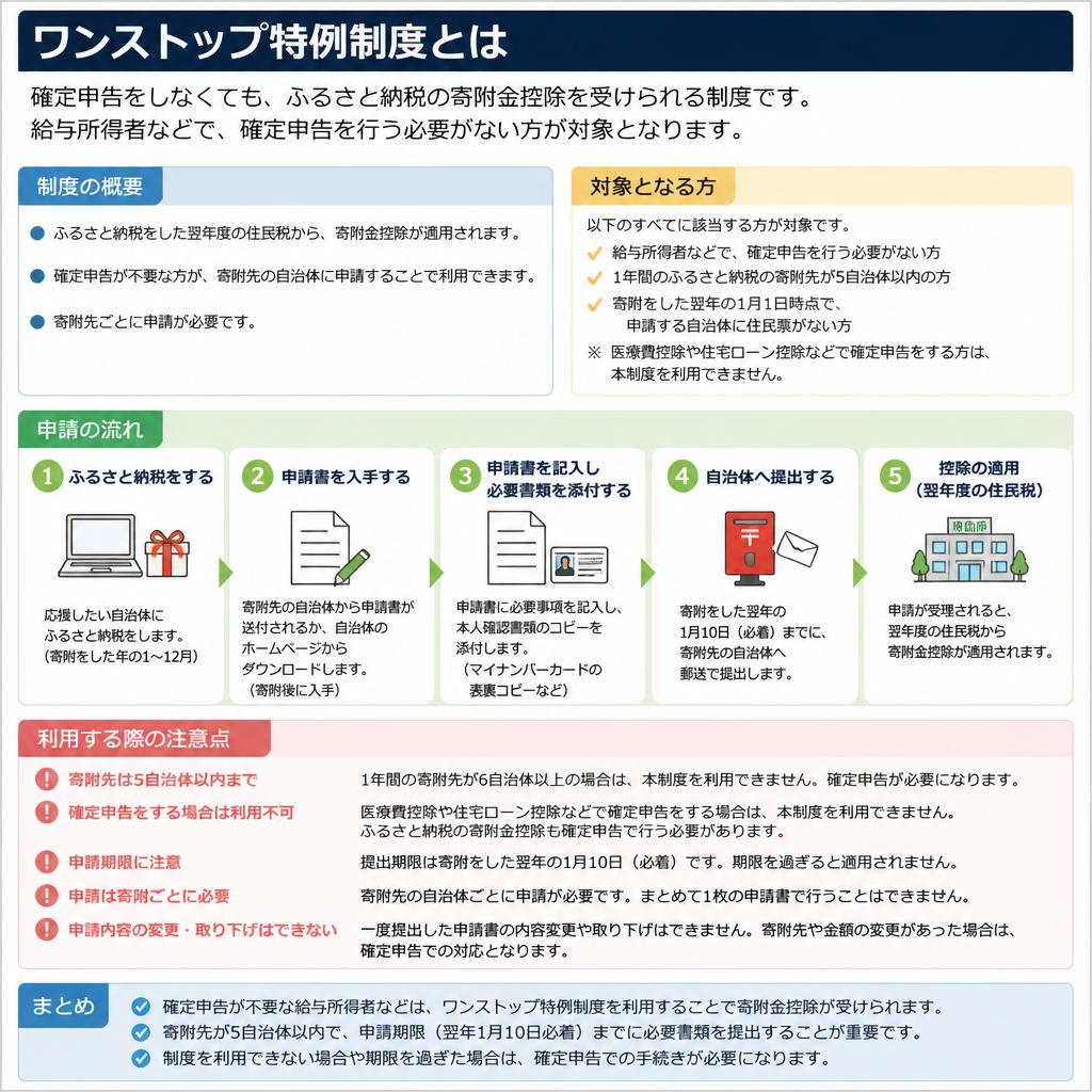 ワンストップ特例制度の活用