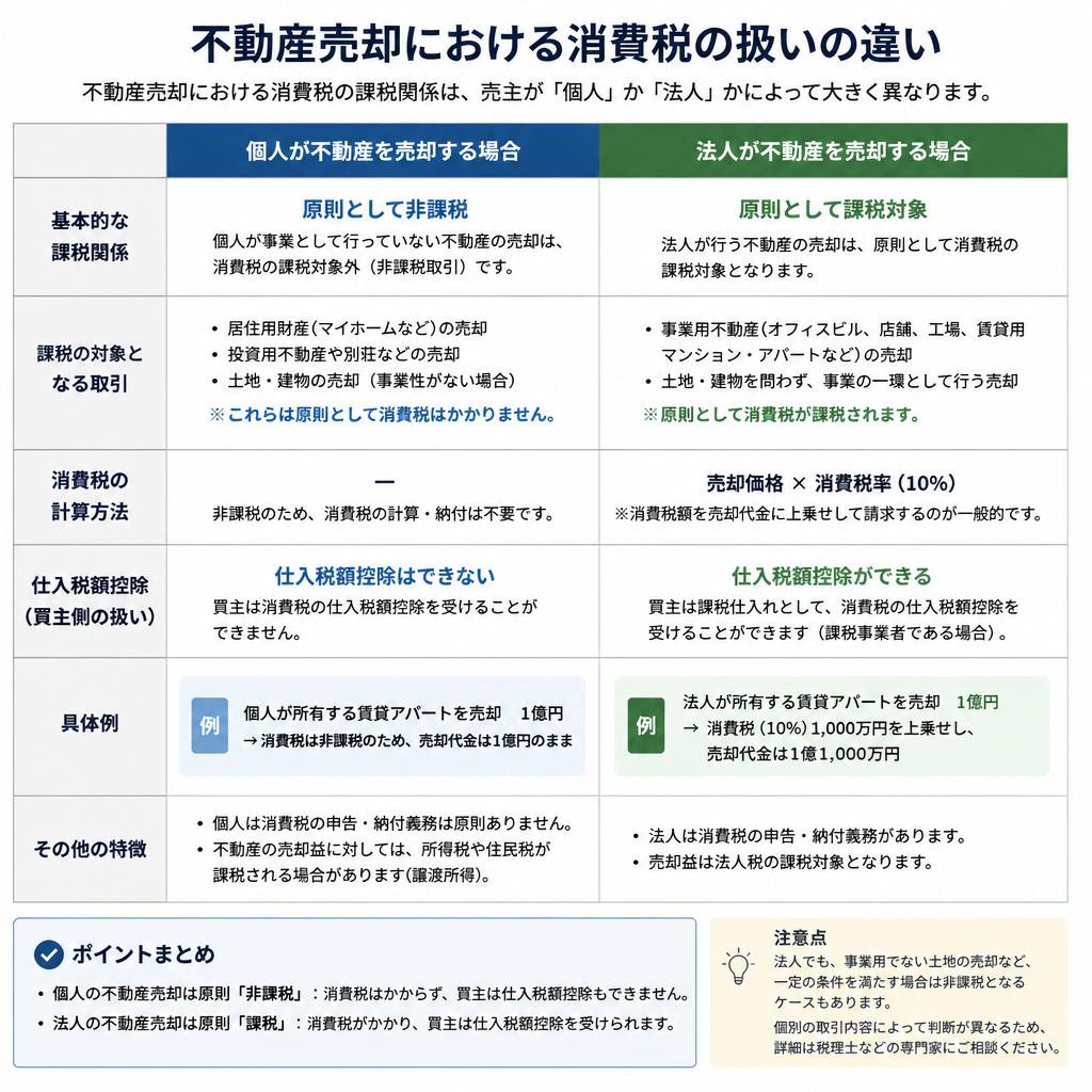 個人と法人の違い