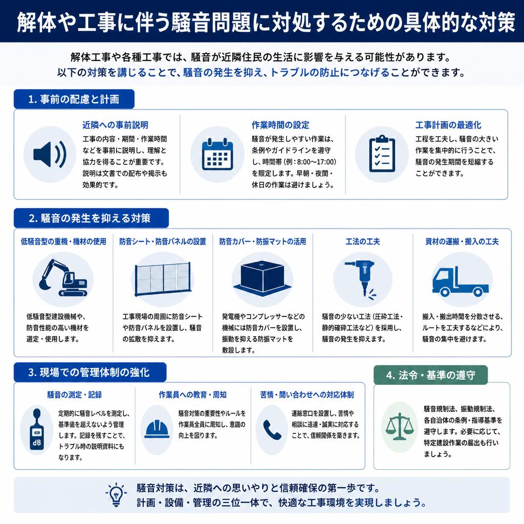 騒音問題への対策