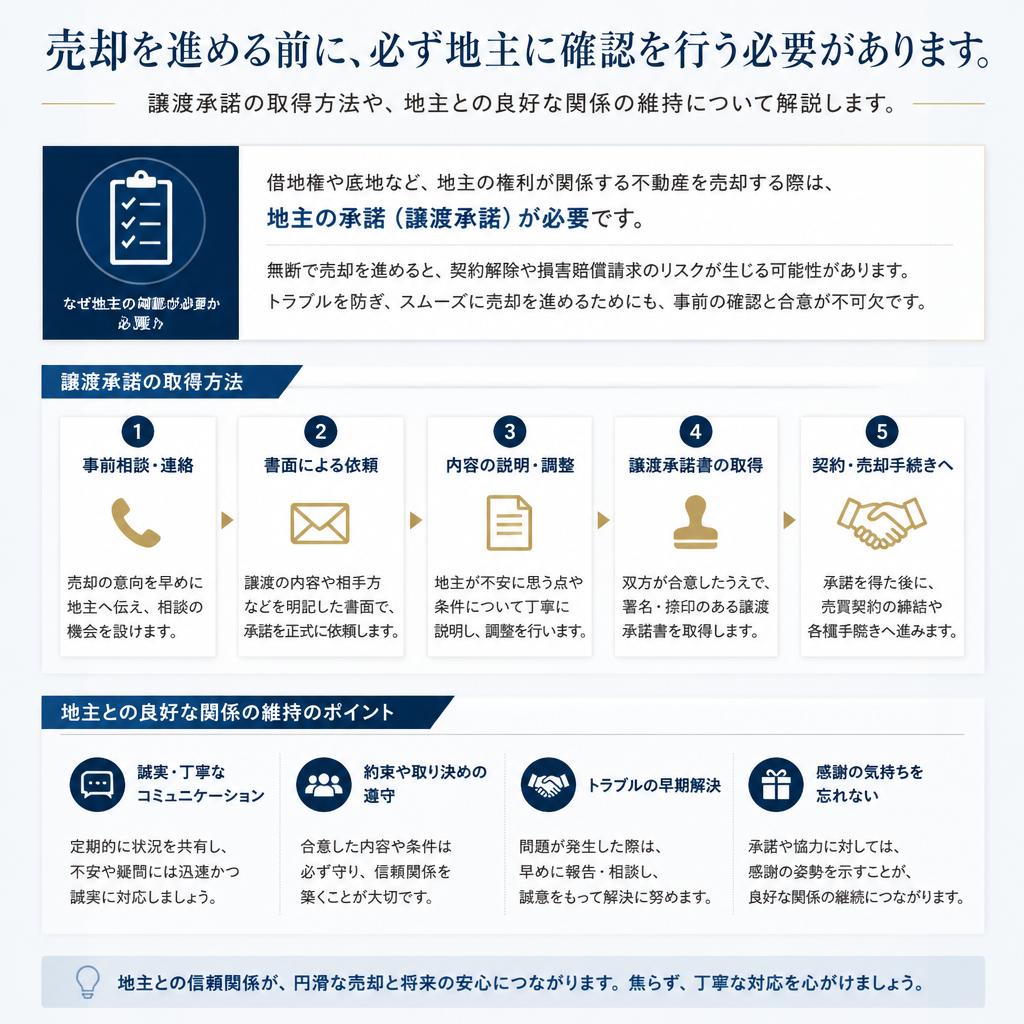 地主への確認が不可欠