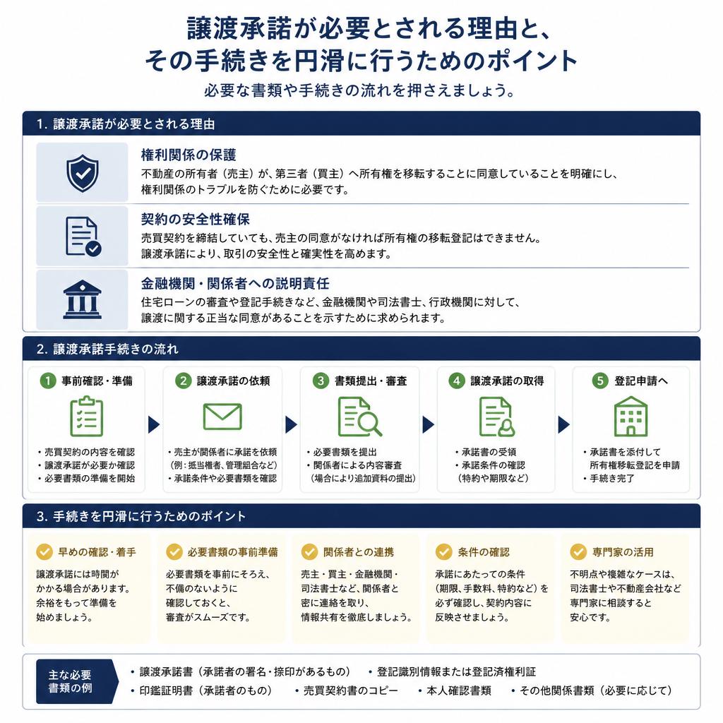 譲渡承諾の取得方法