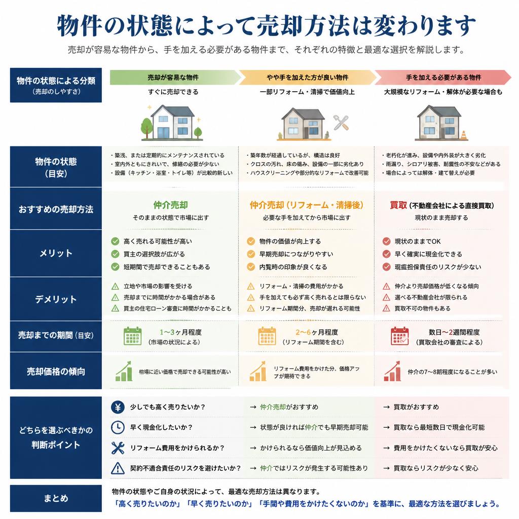 物件状態別の判断基準
