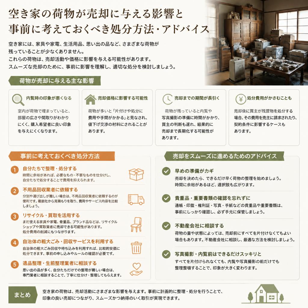 荷物の処分と対応策