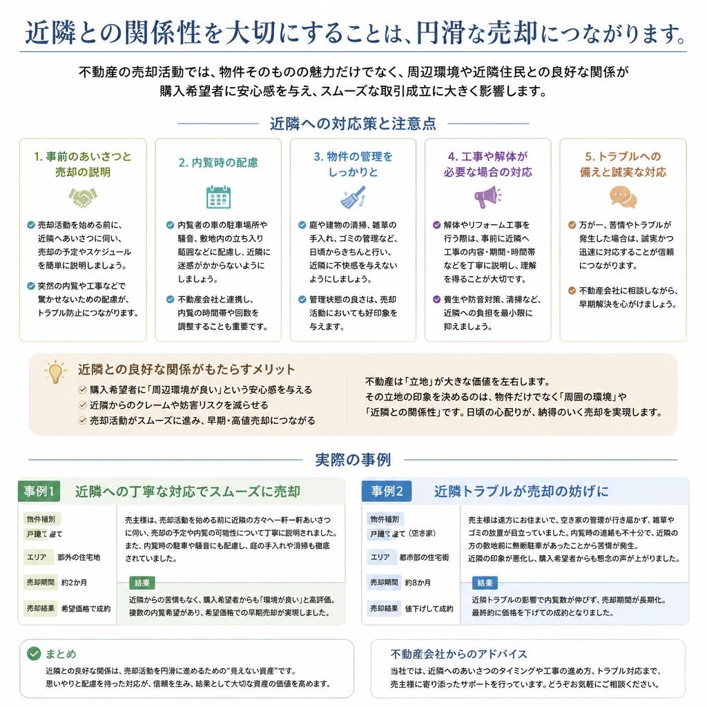 近隣対応の重要性