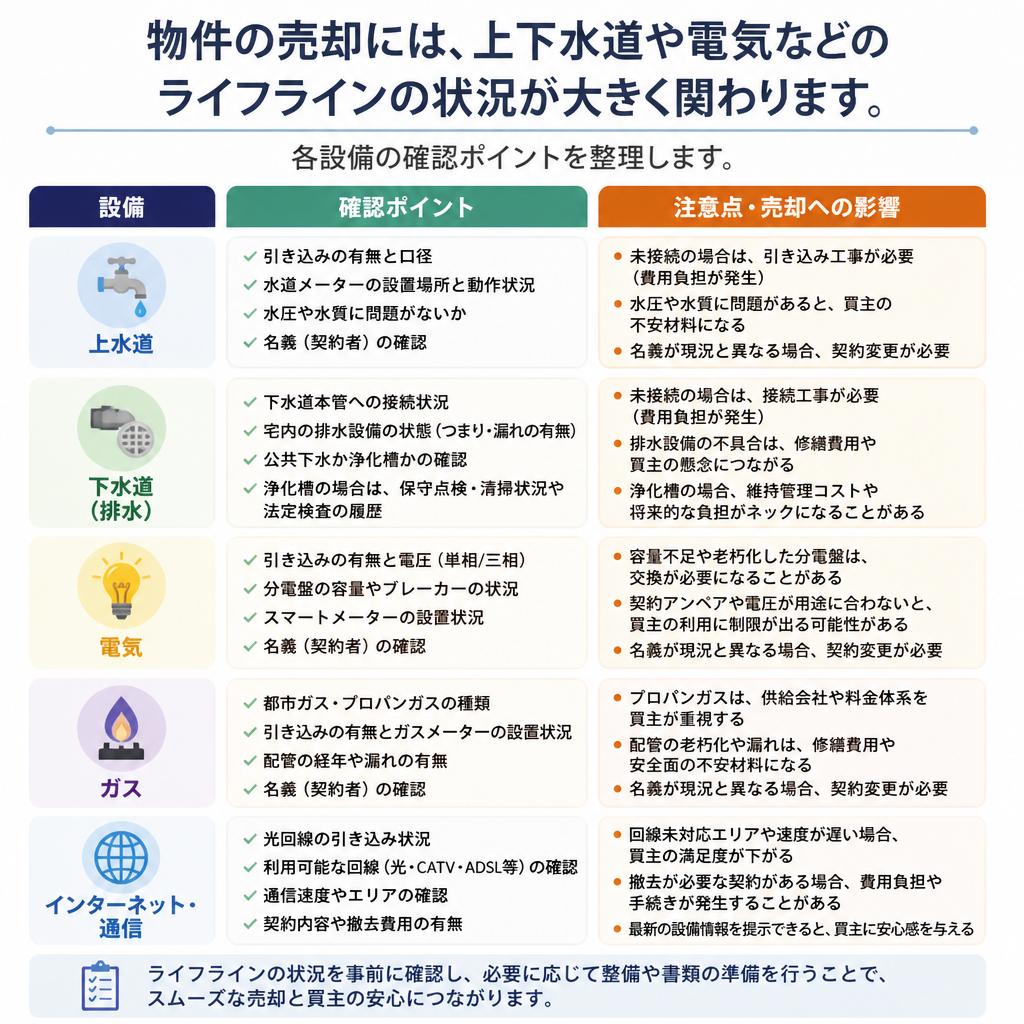 ライフラインの確認