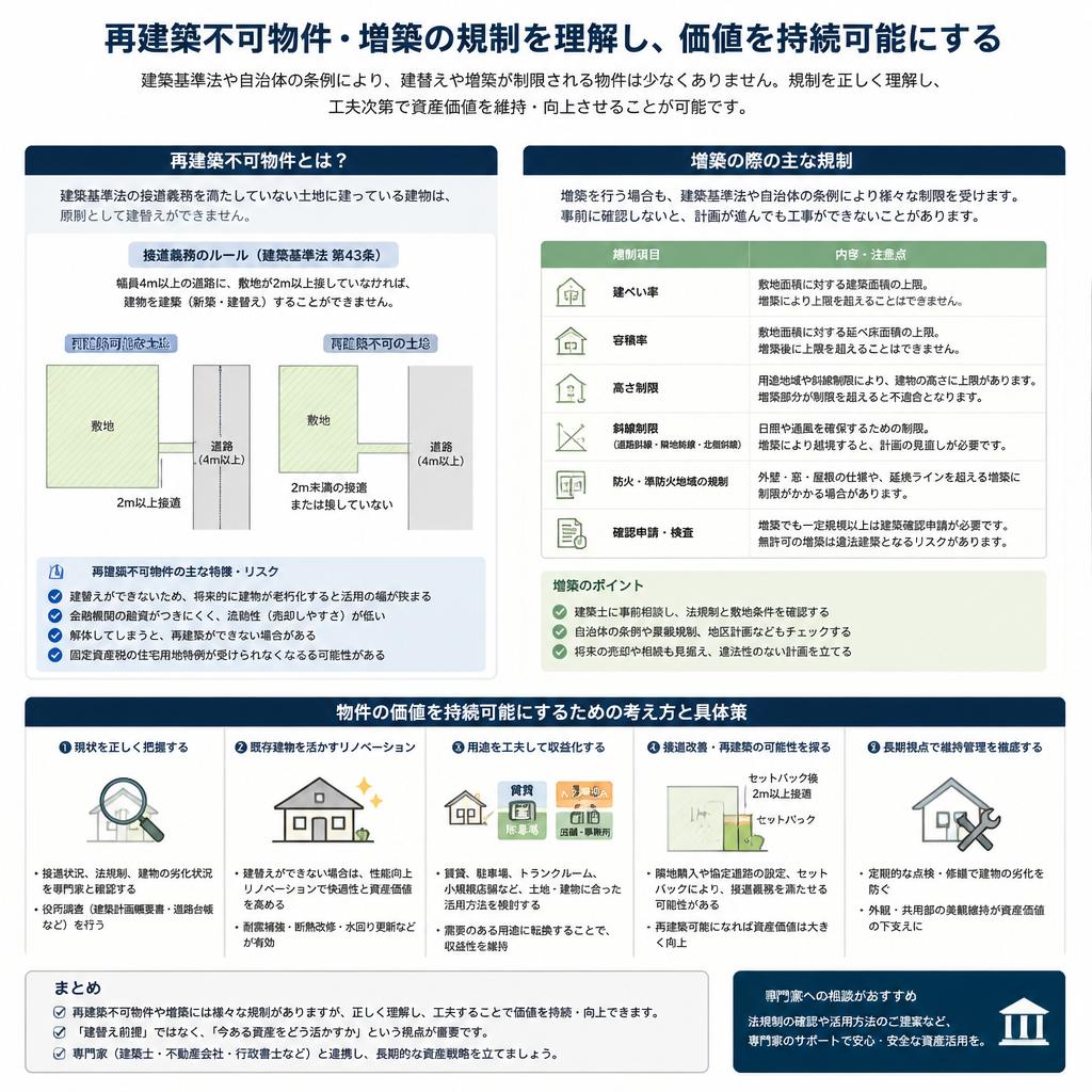再建築・増築の可能性
