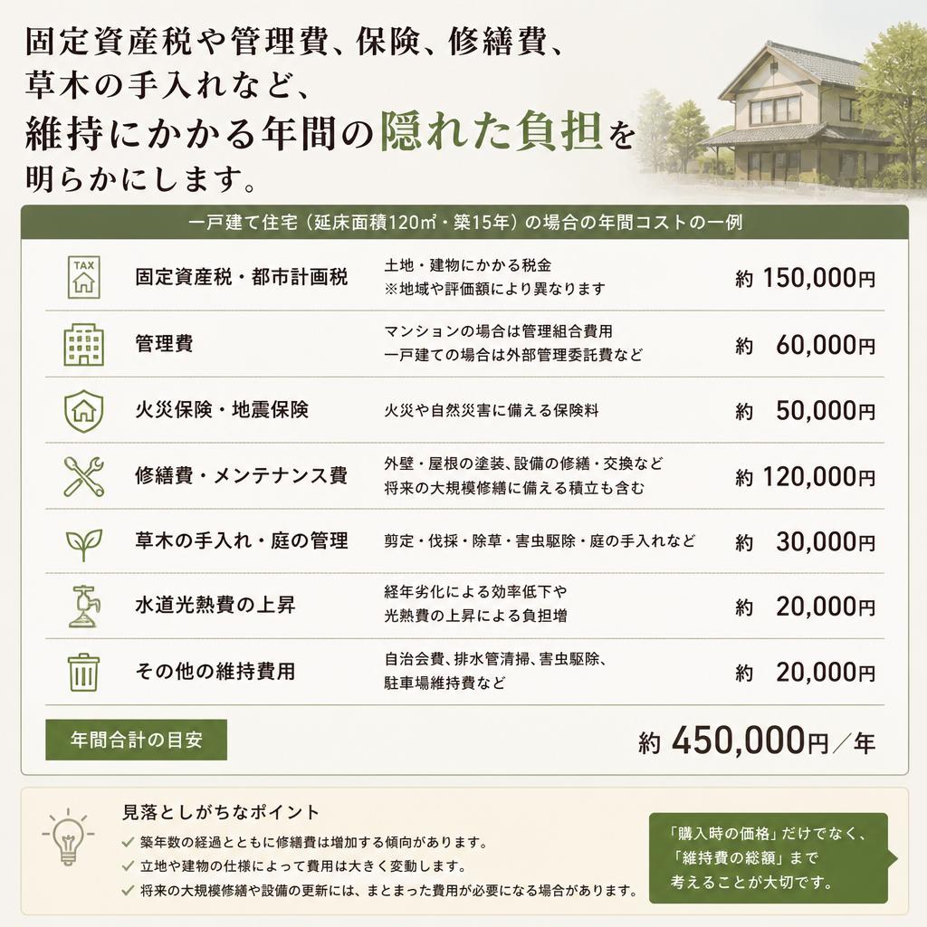 維持費の具体例