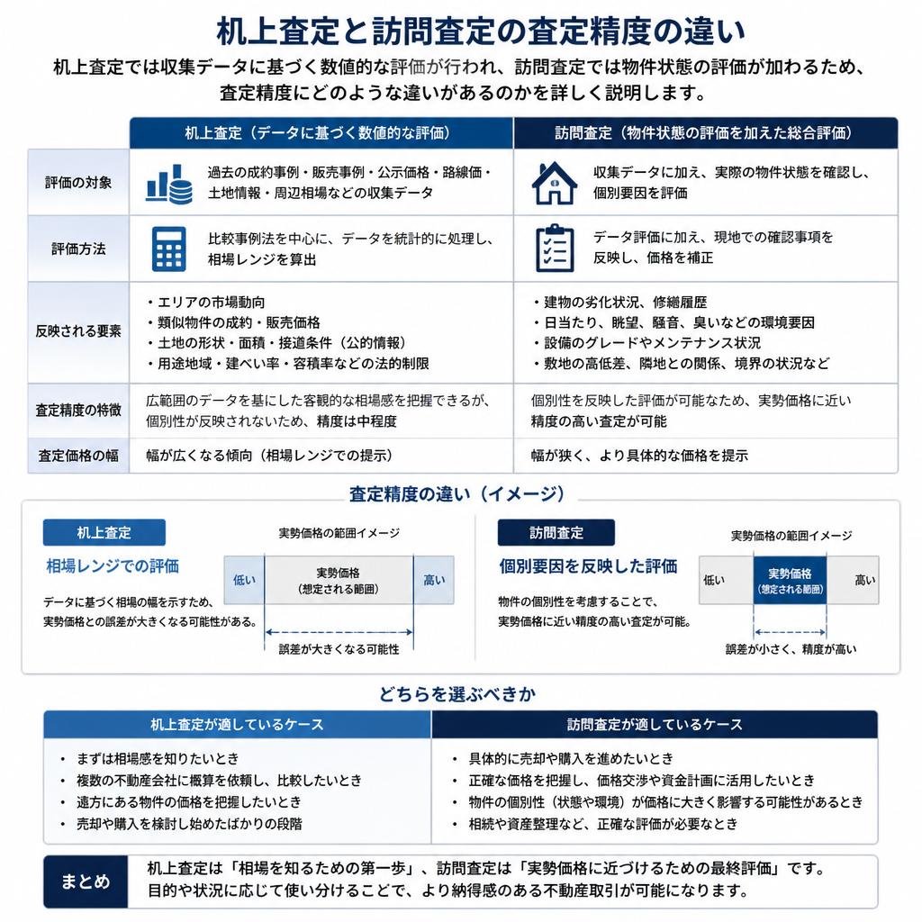 査定精度の違いとは？