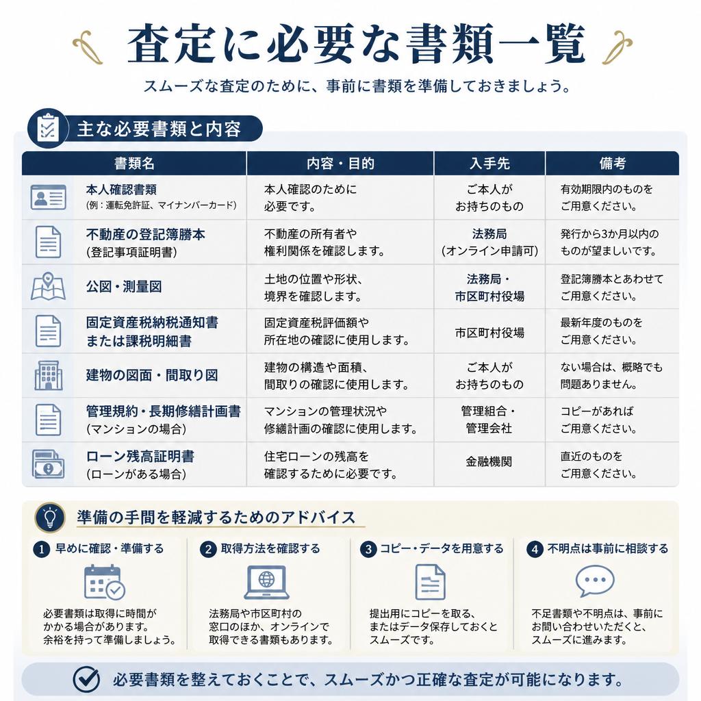 必要書類とその準備