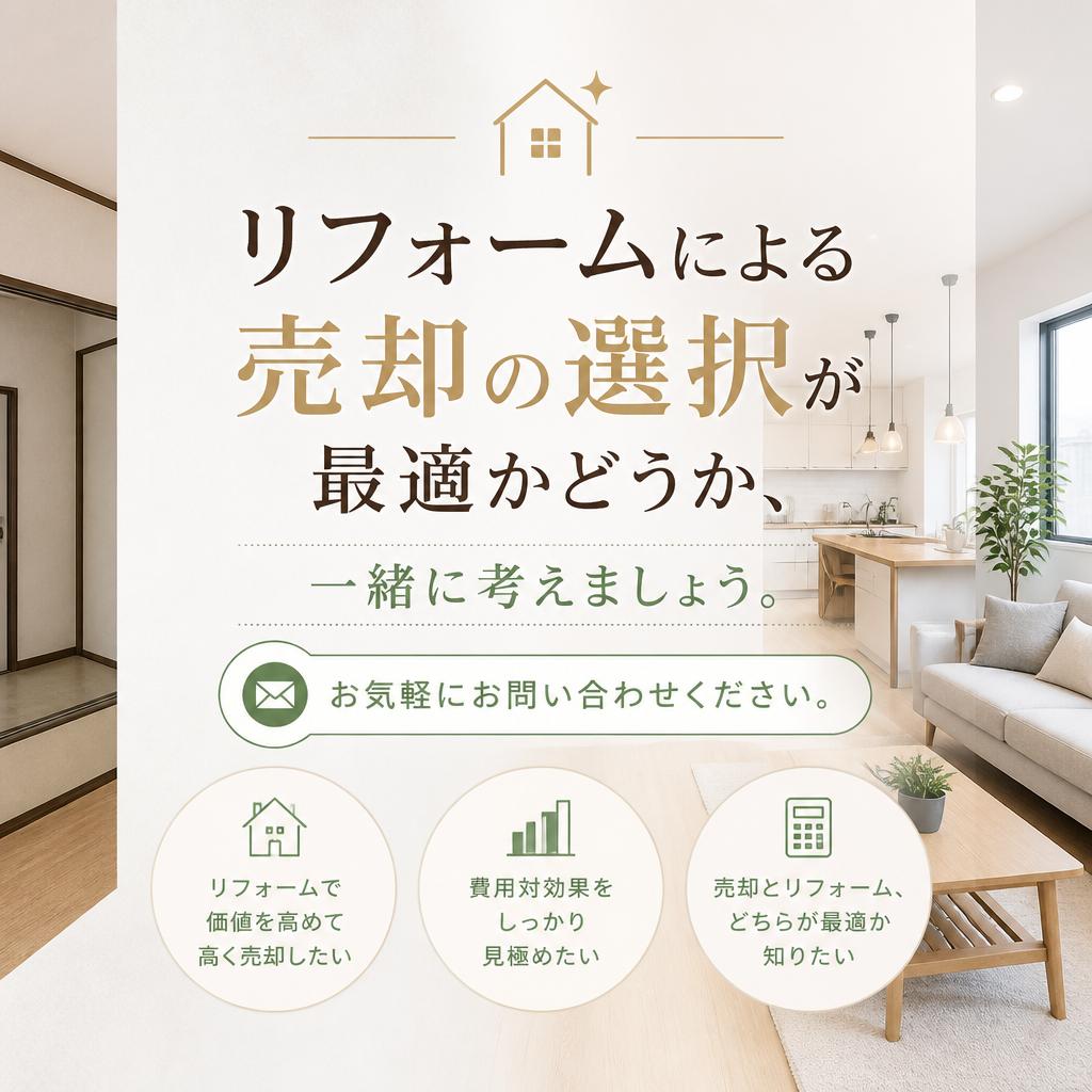 リフォームを考えるかどうか—ぜひご相談ください