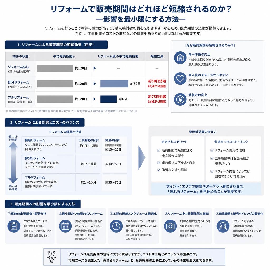 販売期間を短縮するためには？