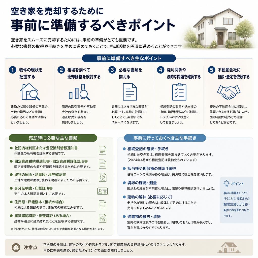 売却準備のステップ